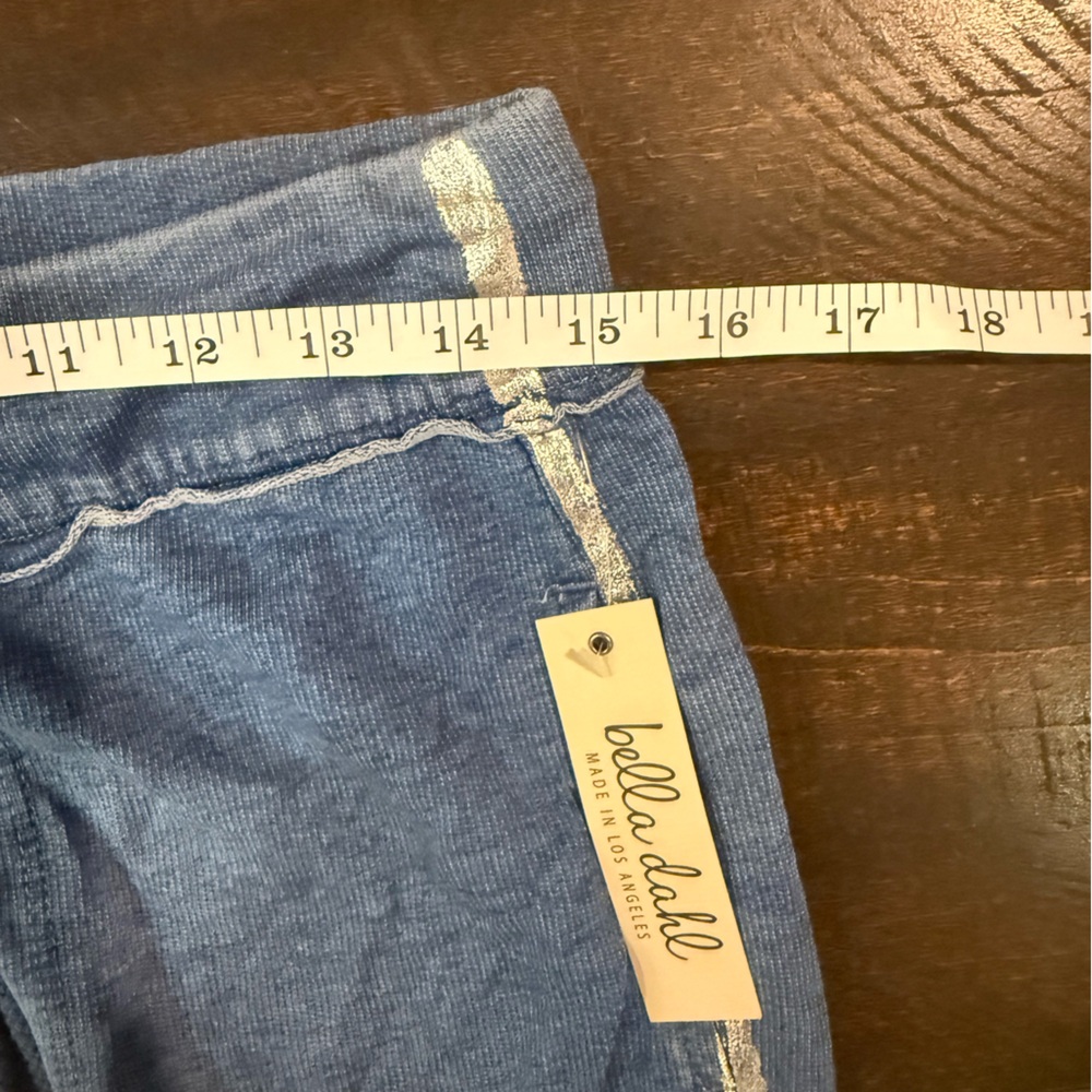 NWT Bella Dahl Tencel Jogger Pants Blue Drawstring Ankle Joggers Medium - Picture 8 of 12